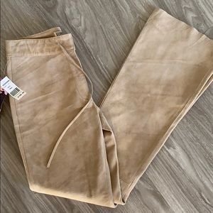 Suede/leather tan Pants